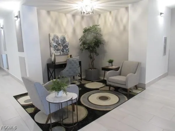 a front view of a building