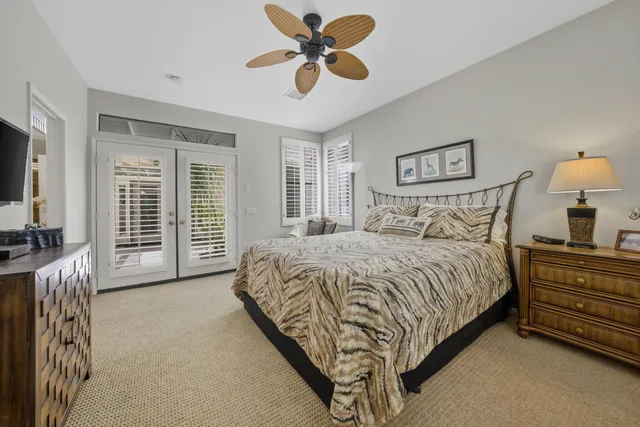 an outdoor space with seating