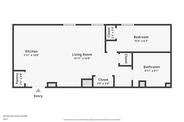 a picture of a bench in a white building