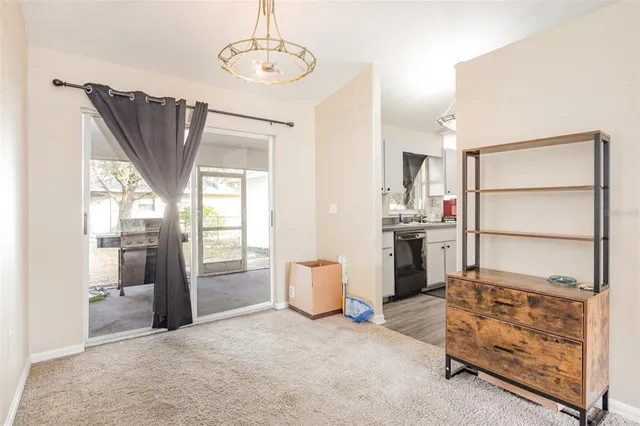 a room with furniture and window