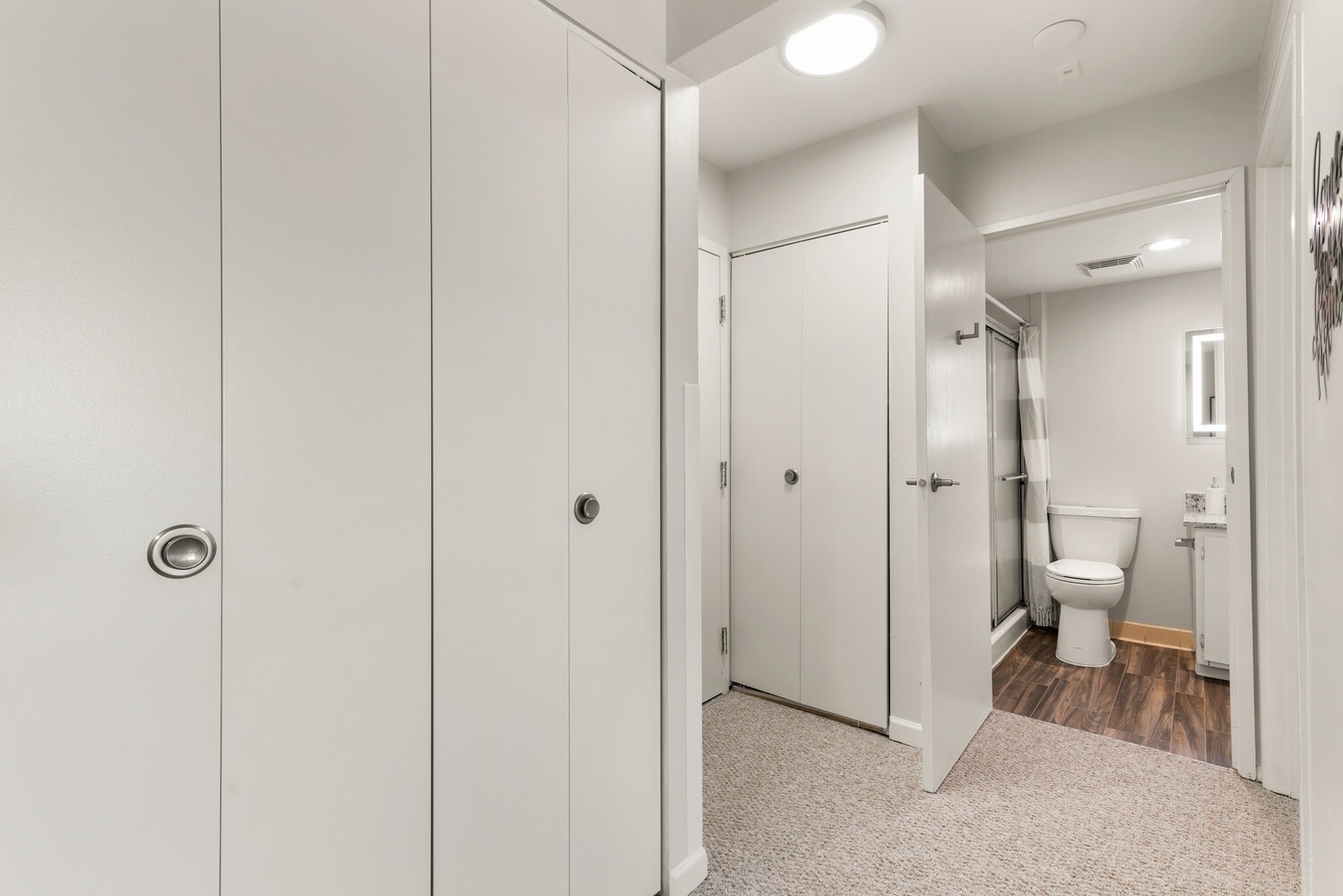 28301 Franklin Road Southfield, MI 48034 - Photo 7 of 7 a bathroom view of a toilet mirror and a shower