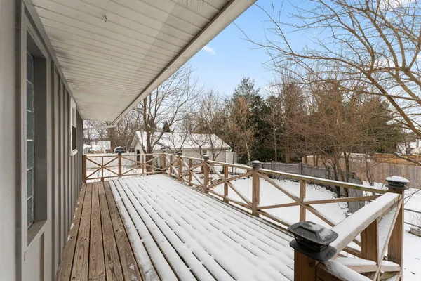 a view of balcony and deck