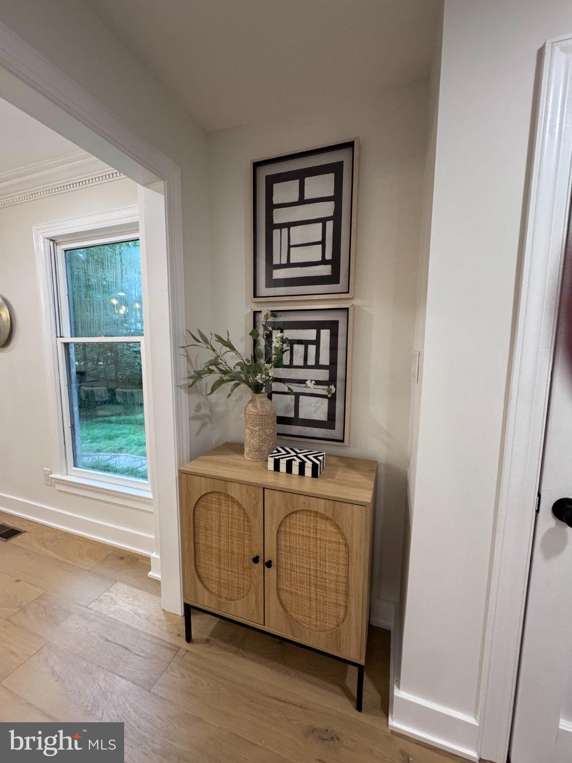 1132 Springvale Road Great Falls, VA 22066 - Photo 3 of 18 Chic entryway with modern art accents.