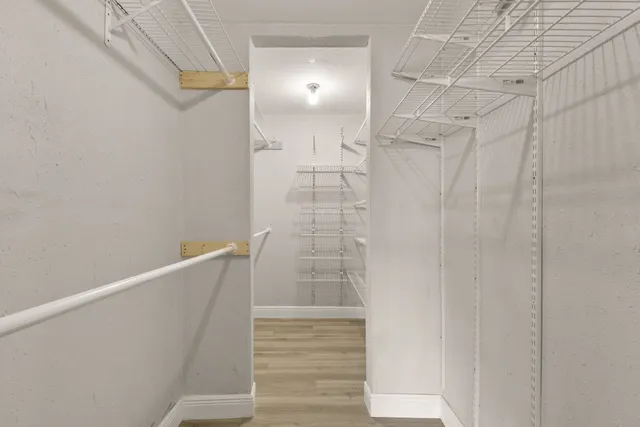 a view of walk in closet