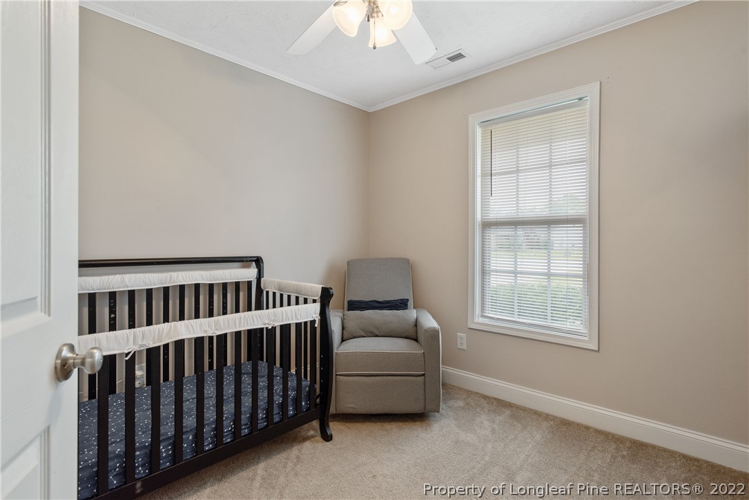 191 Quarry Lane Raeford, NC 28376 - Photo 29 of 42 a bedroom with furniture and window