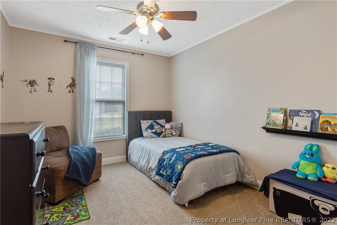 191 Quarry Lane Raeford, NC 28376 - Photo 33 of 42 a bedroom with a bed furniture and a window