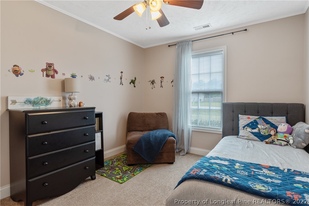 191 Quarry Lane Raeford, NC 28376 - Photo 35 of 42 a bedroom with a bed and a window