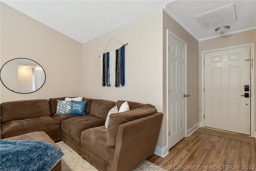 191 Quarry Lane Raeford, NC 28376 - Photo 6 of 42 a living room with a couch and a mirror