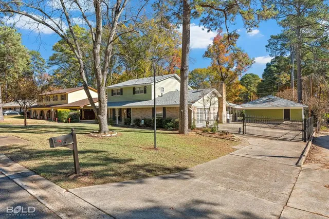 a view of a house with a patio