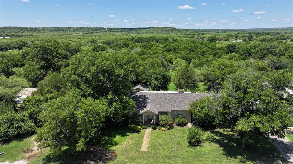 248 South Jacobs Street Albany, TX 76430 - Photo 2 of 17 Aerial view of property and additional back lot.