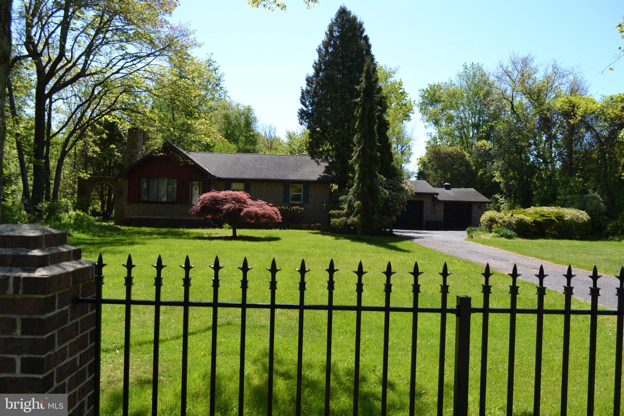 6616 Ferry Road New Hope, PA 18938 - Photo 42 of 49 Wrought iron fence, Lush green grass