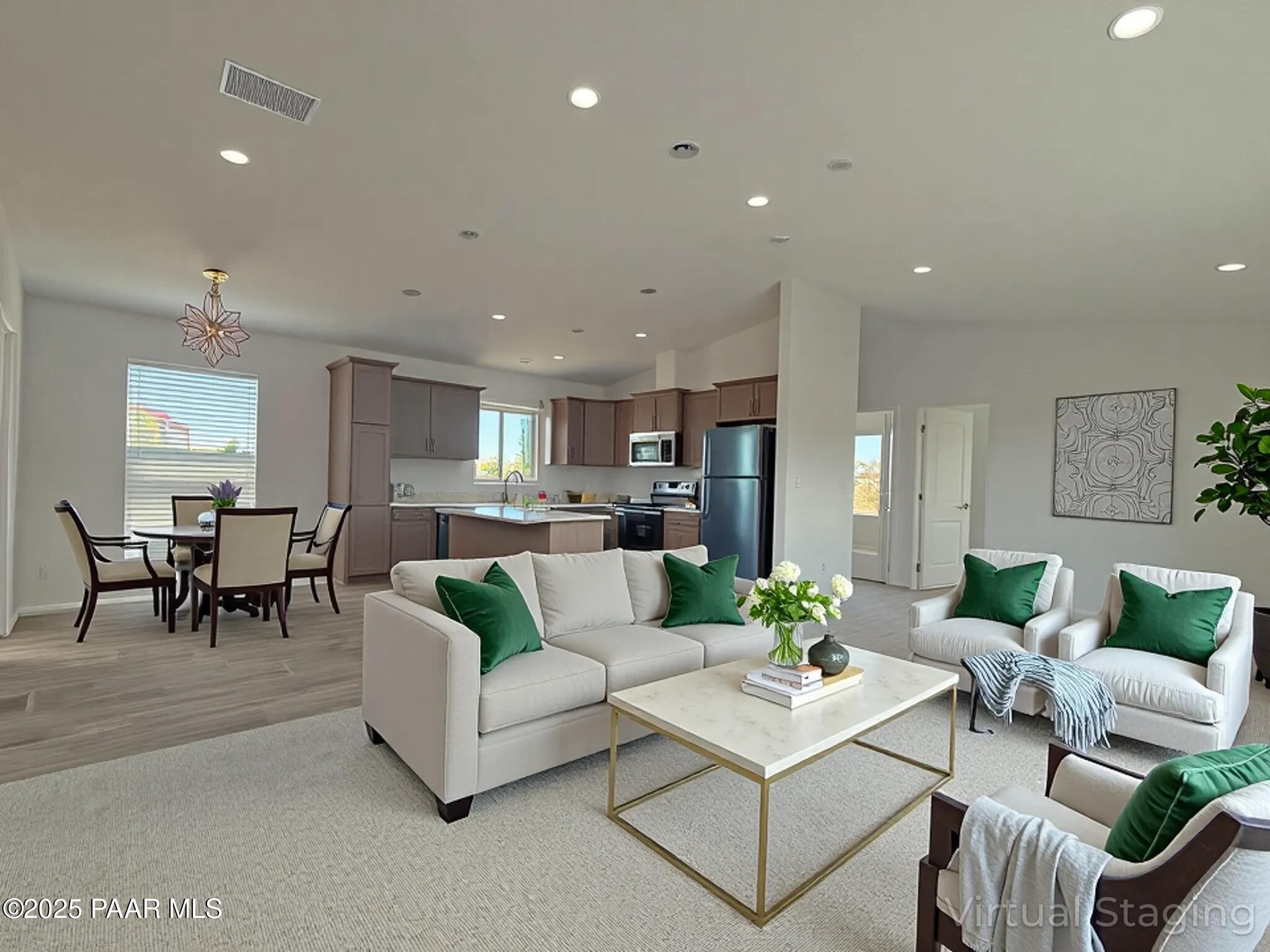 375 Antelope Run Road Paulden, AZ 86334 - Photo 13 of 17 a living room with furniture and view of kitchen