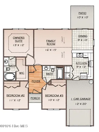 $315,000 | 423 Blue Pennant Court, Sneads Ferry, NC 28460