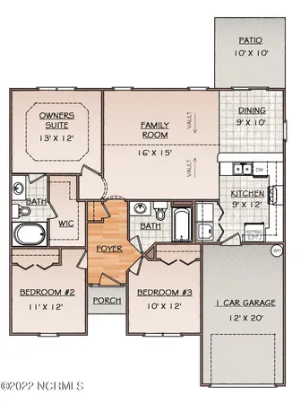 $315,000 | 423 Blue Pennant Court, Sneads Ferry, NC 28460