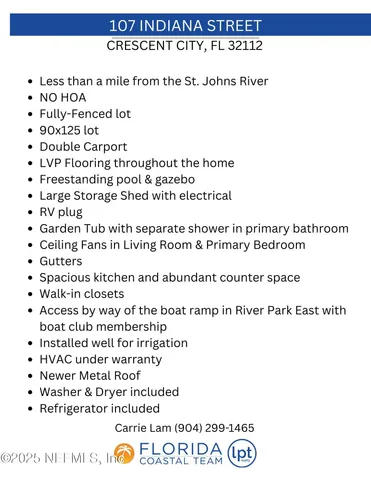 $170,000 | 107 Indiana Street, Crescent City, FL 32112