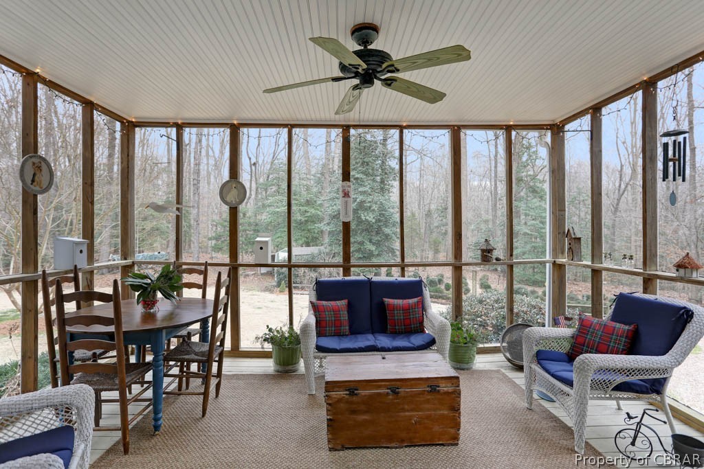 6033 Seldon Pond Road Gloucester, VA 23061 - Photo 17 of 49 Enjoy the view of your backyard from your screened deck. Over 125 American and English boxwood plus a perennial flower garden for your pleasure.