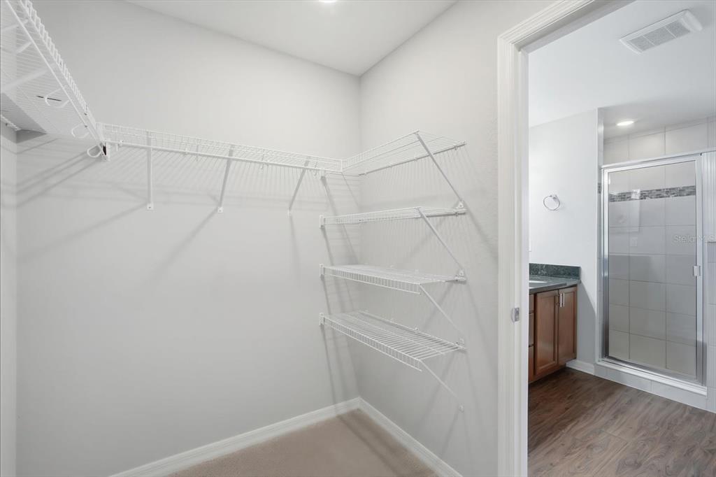 212 Serena Ridge Drive Seffner, FL 33584 - Photo 15 of 22 a view of walk in closet with empty racks