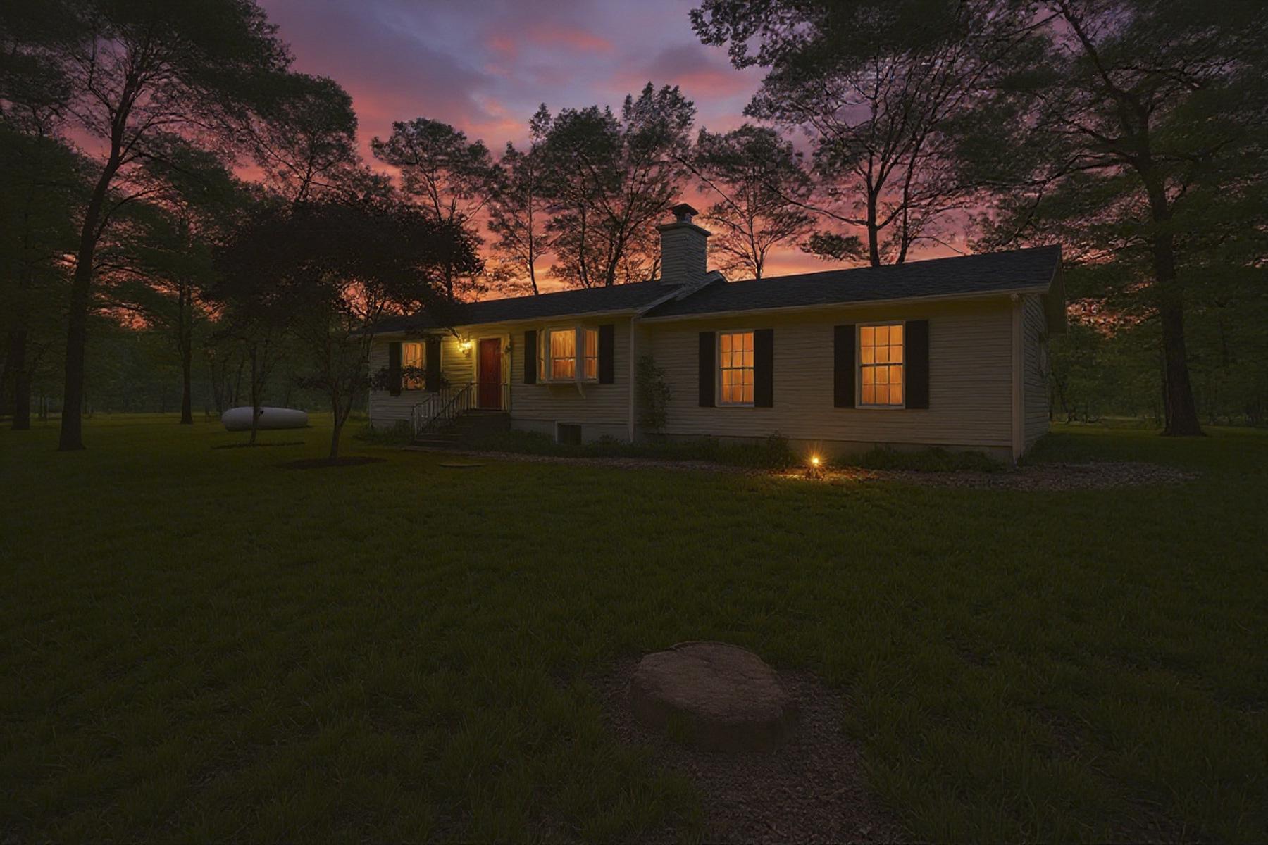 Serene surroundings, twilight sky! Virtual image.