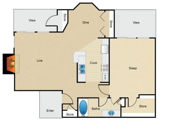 $1,008 | 8110 Creekbend Drive, Unit 305, Houston, TX 77071