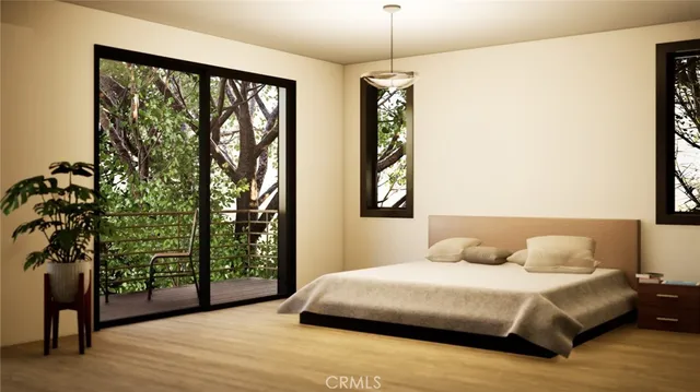 a view of a tall building