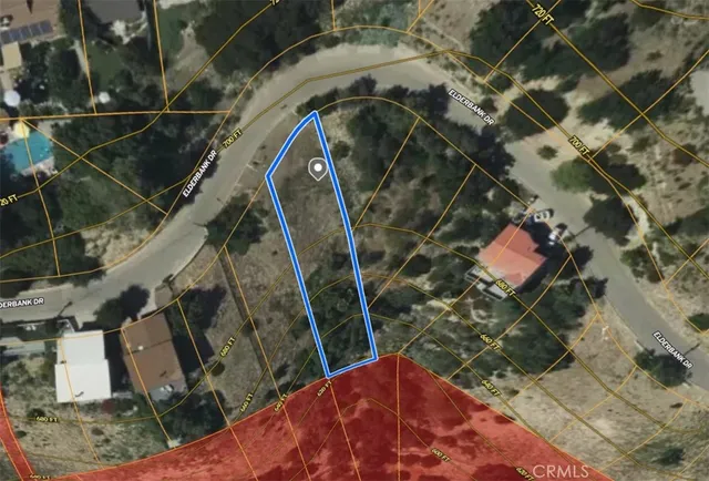 an aerial view of a residential houses