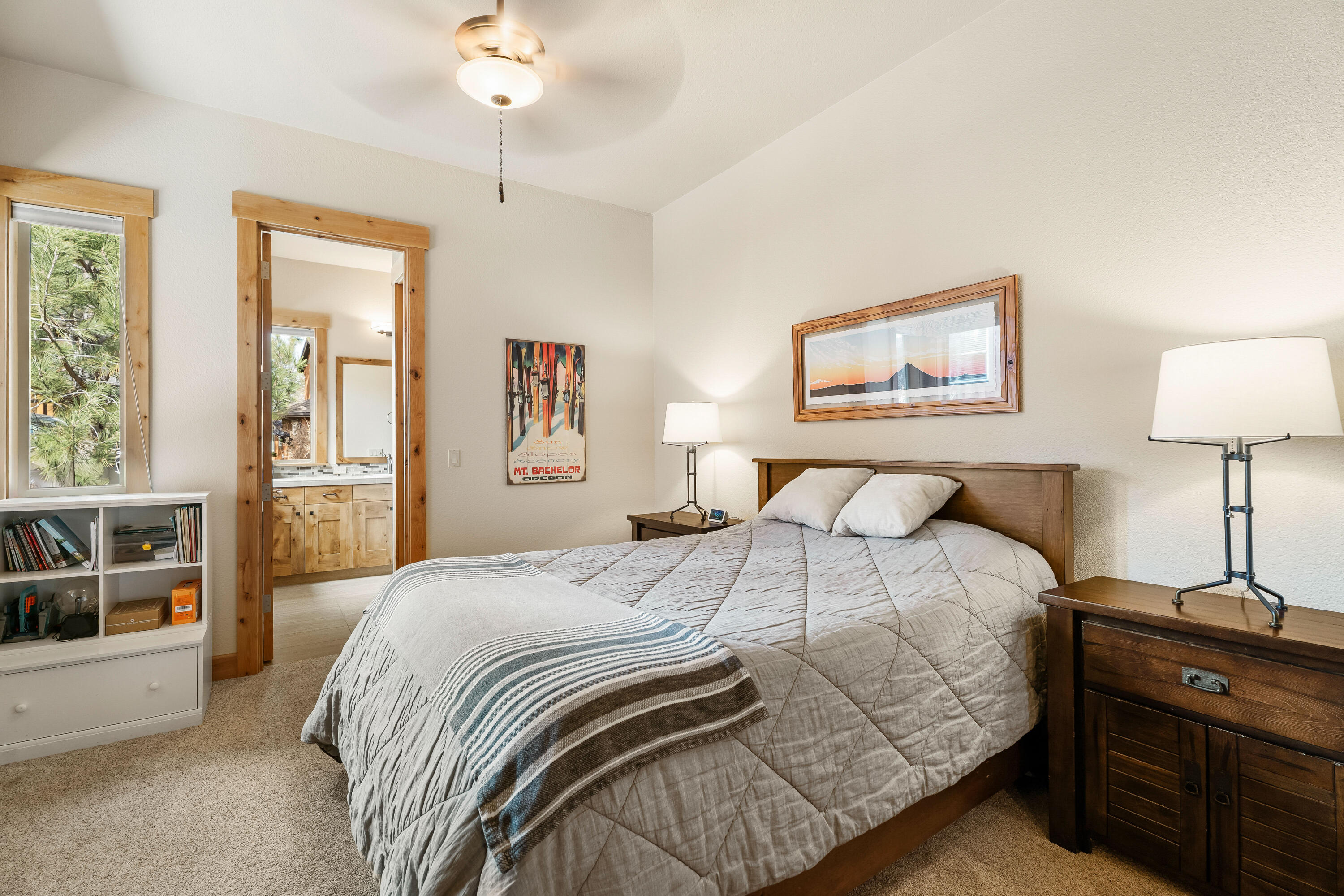 18667 Coffee Court Bend, OR 97702 - Photo 9 of 30 a bedroom with a bed and wooden floor