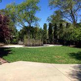 a view of garden with trees