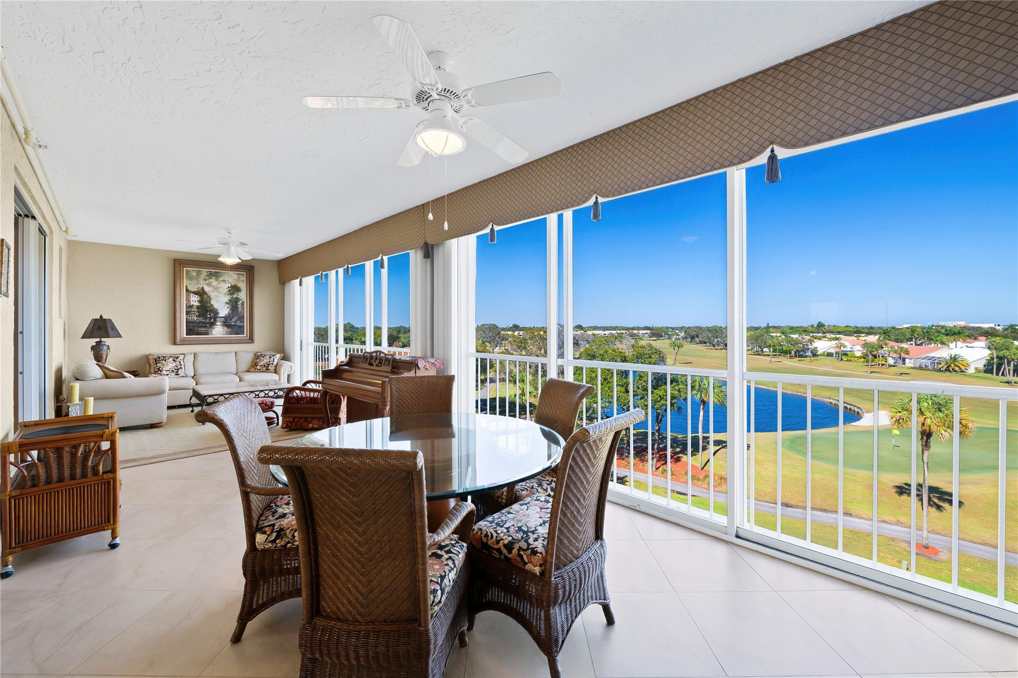 17031 Boca Club Boulevard, Unit 85A Boca Raton, FL 33487 - Photo 10 of 49 a view of a dining room with furniture window and outside view