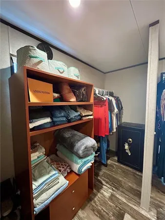 a room with storage and utility