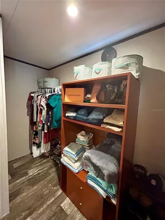 a room with storage and utility