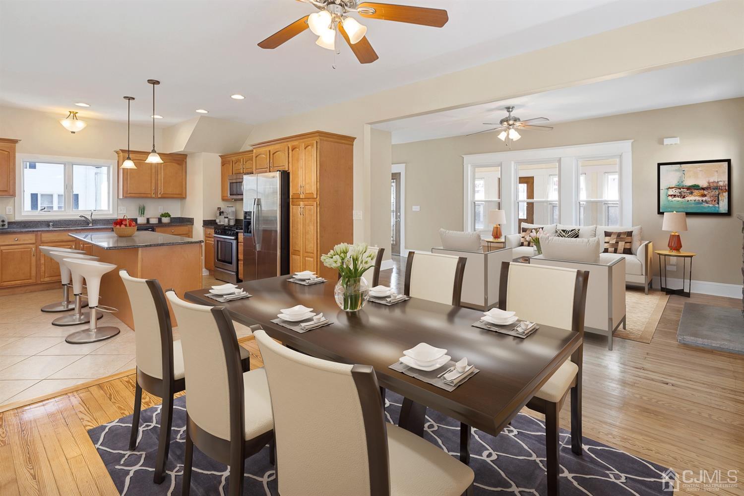 618 Ridge Road Monmouth Junction, NJ 08852 - Photo 3 of 18 a view of a dining room and livingroom view