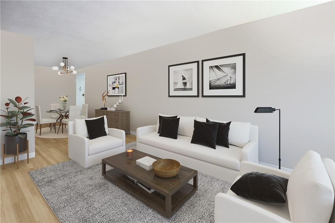 6 S Road, Unit 2W Harrison, NY 10528 - Photo 1 of 1 Living room virtually staged
