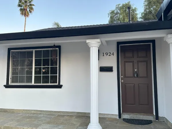 a view of front door