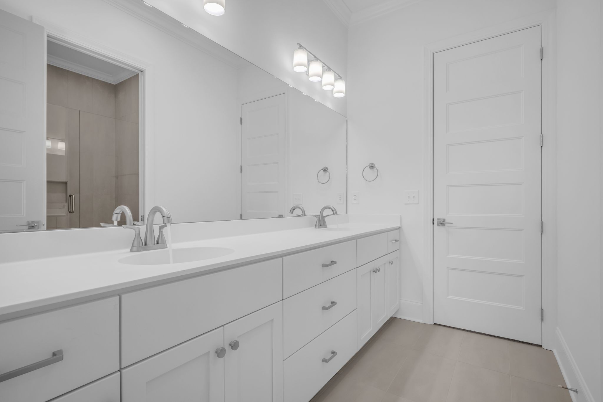 7137 Frances Street Fairview, TN 37062 - Photo 46 of 64 a bathroom with a double vanity sink and a mirror
