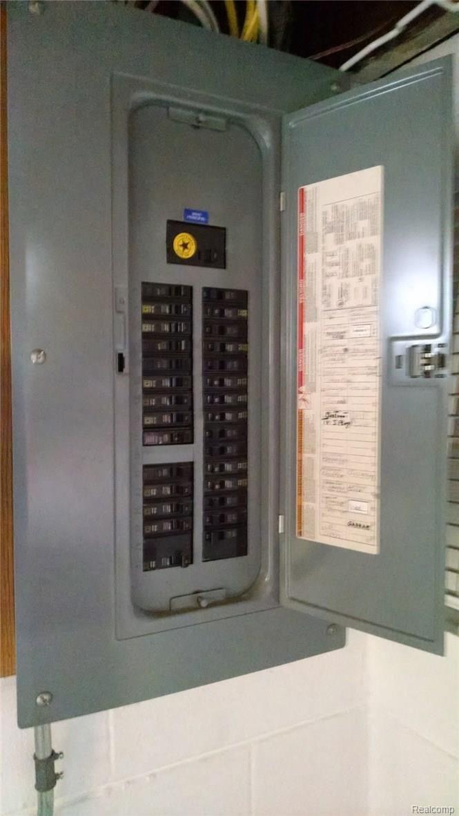 10547 Reeck Road Allen Park, MI 48101 - Photo 28 of 30 ELECTRIC CIRCUIT BREAKER IN BASEMENT. GARAGE AND BRICK SHED BOTH HAS SEPARATE BREAKER BOXES. GARAGE HAS 220.