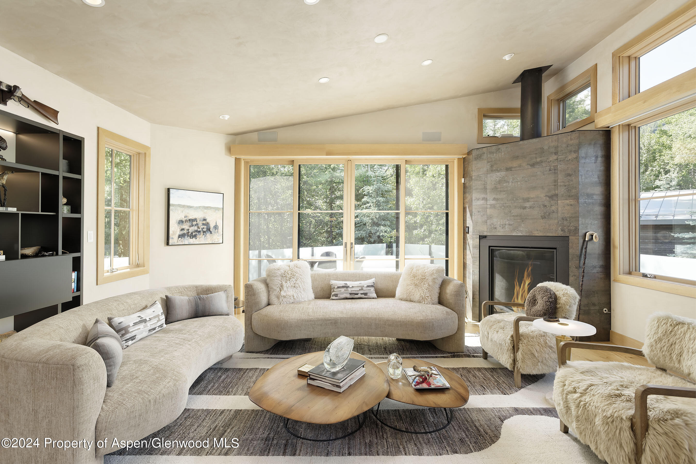 1190 Riverside Drive Aspen, CO 81611 - Photo 3 of 31 a living room with furniture and a large window