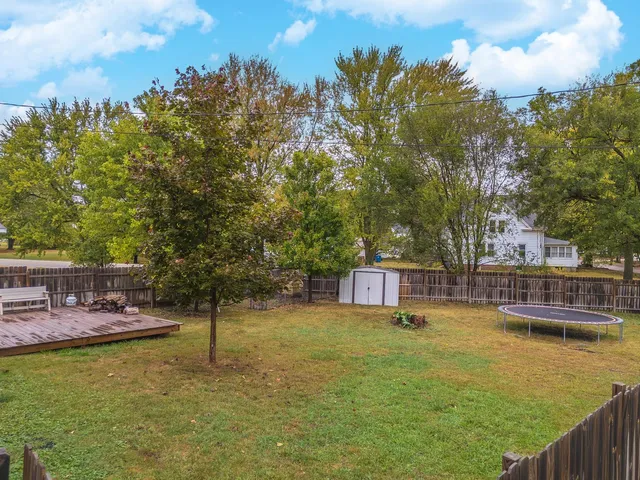 a backyard of a house