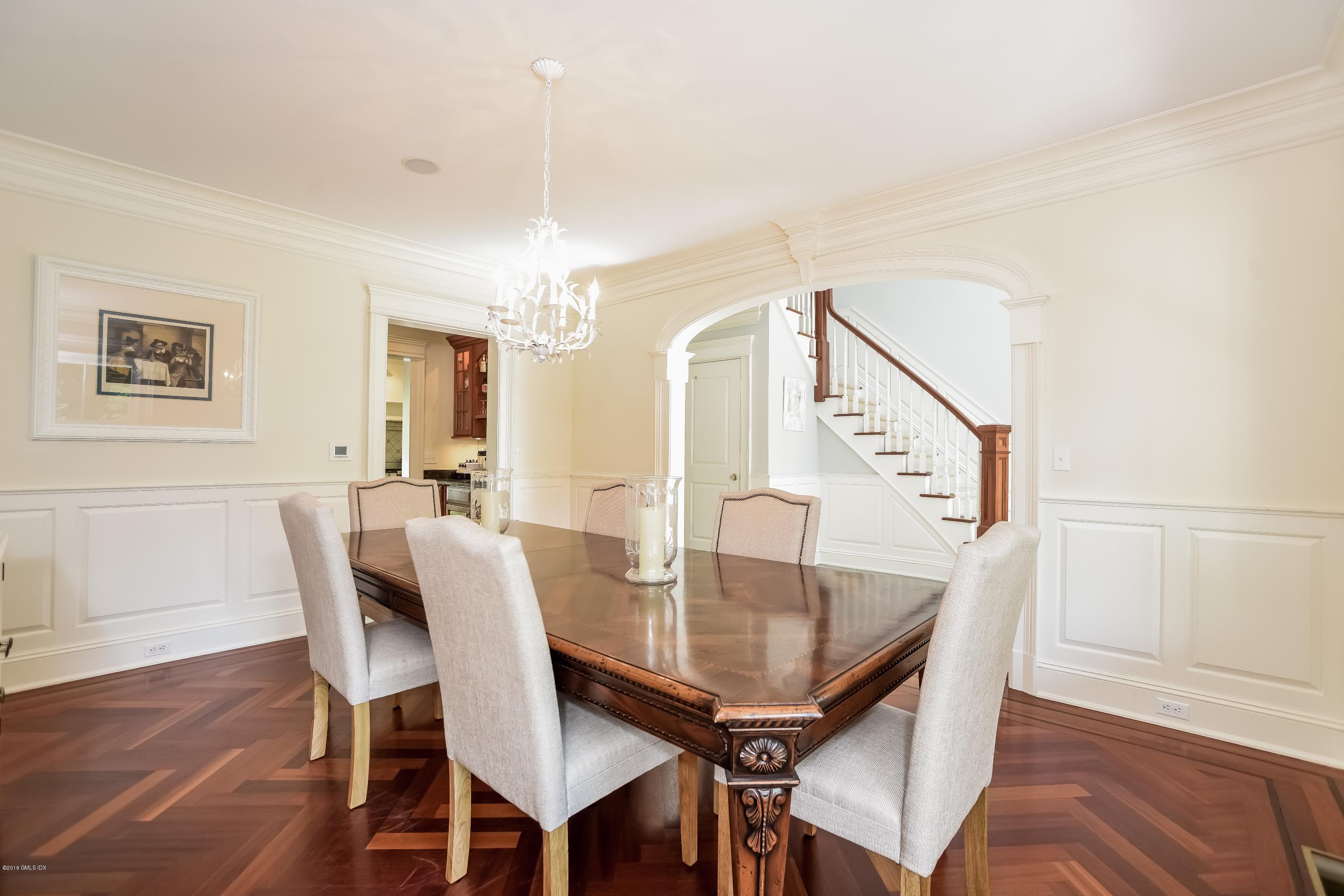 35 Lockwood Road Riverside, CT 06878 - Photo 10 of 39 a view of a dining room with furniture and wooden floor