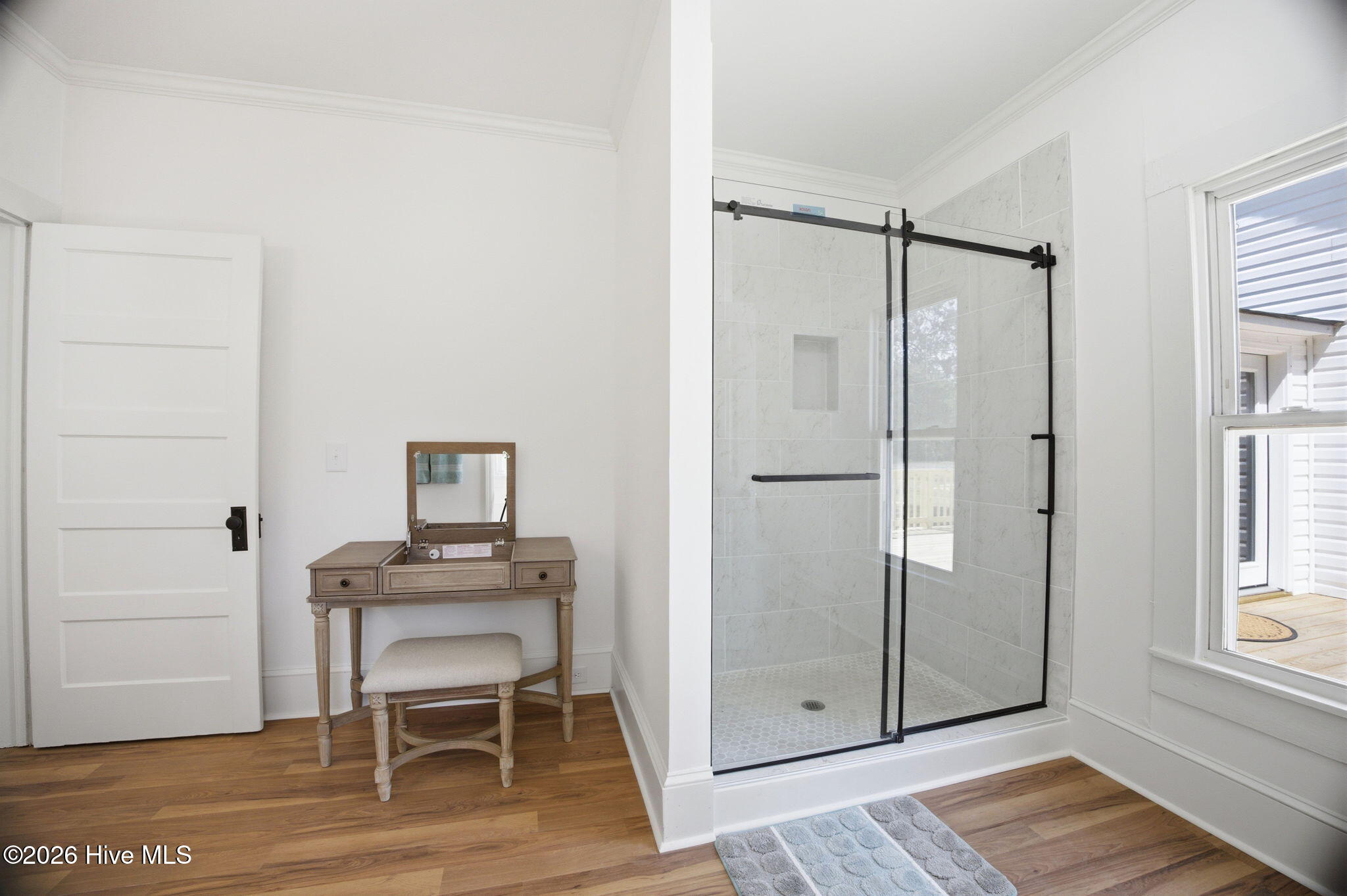 124 Republican Road Windsor, NC 27983 - Photo 16 of 47 primary bath walk-in shower; make up talbe