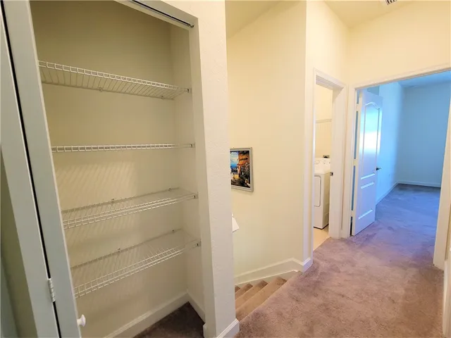 a view of closet area