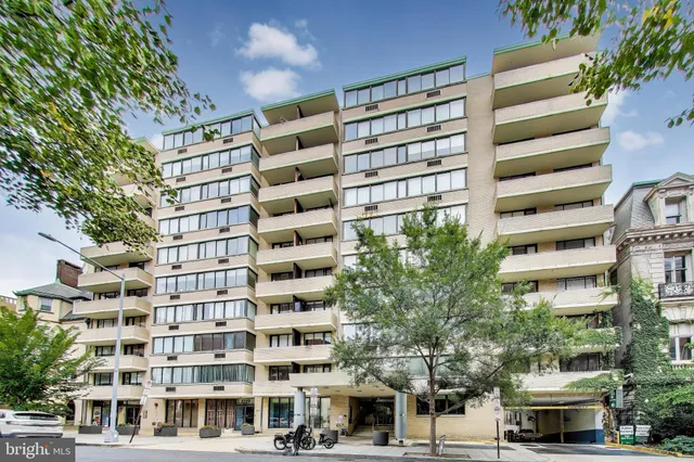 a front view of a building