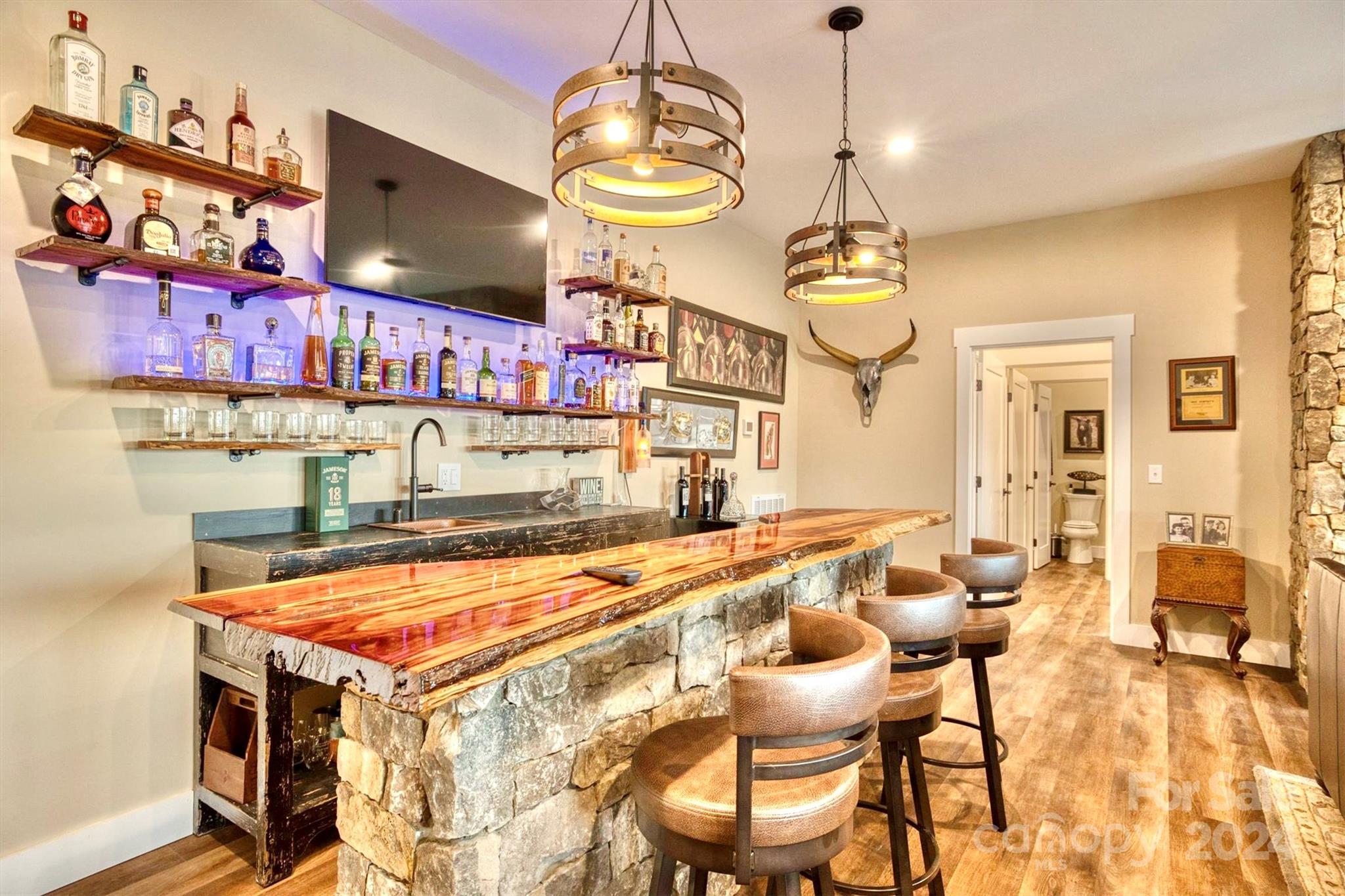6140 Painted Rdg Trail Lenoir, NC 28645 - Photo 23 of 47 a room with table chairs and kitchen view