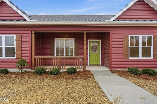 a front view of a house