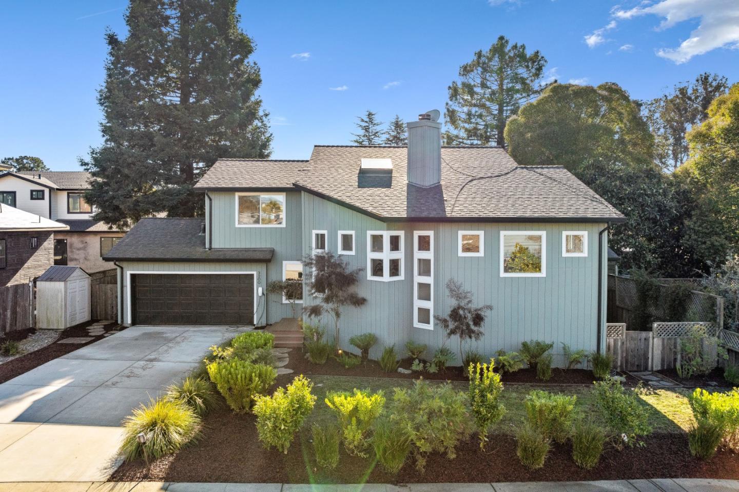 3200 Axford Road Santa Cruz, CA 95062 - Photo 2 of 45 a view of a house with a yard and a garden