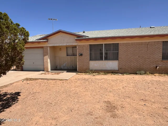 a front view of a house