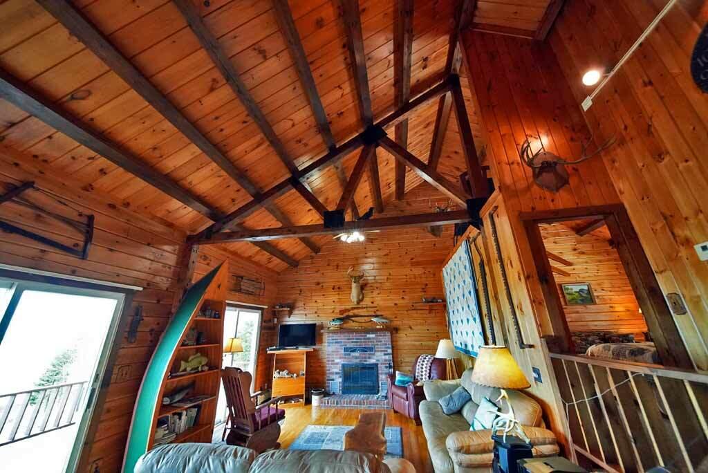 1058 Highway 1 Weston, ME 04424 - Photo 9 of 94 cathedral-ceiloing-log-home