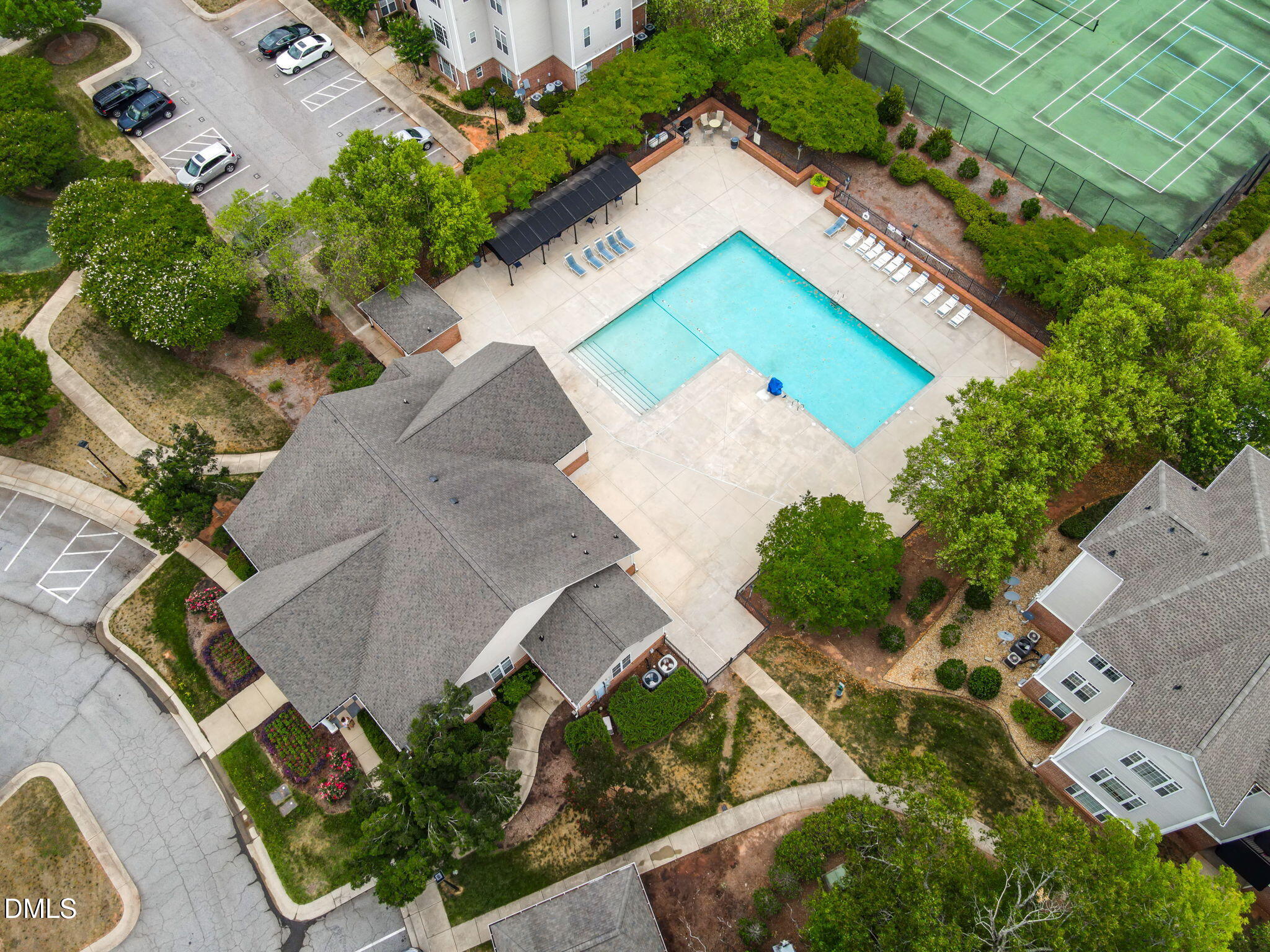 2501 Huntscroft Lane, Unit 100 Raleigh, NC 27617 - Photo 5 of 31 an aerial view of a house