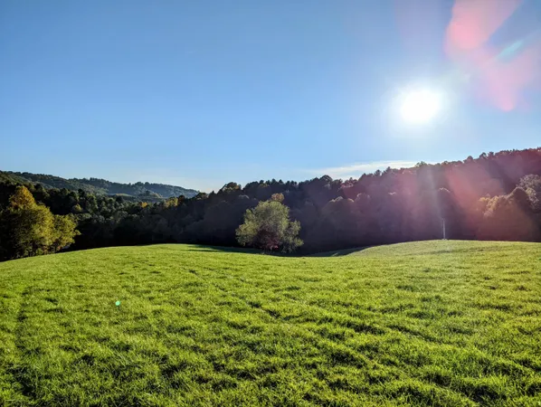 a view of an outdoor space with mountain view