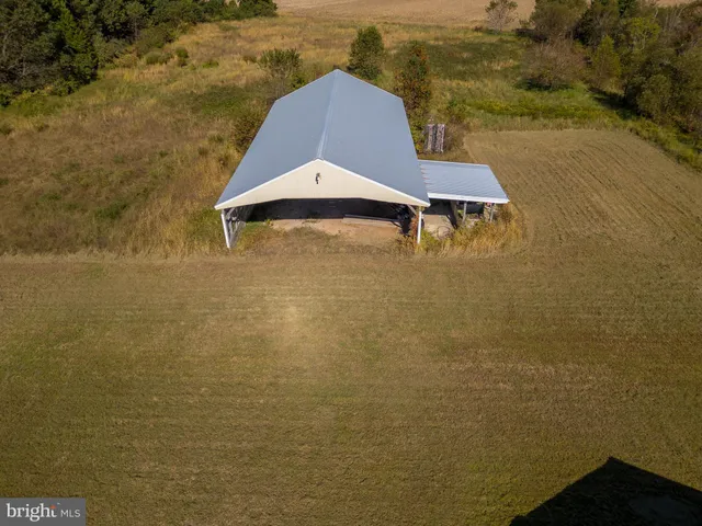 a aerial view of a house
