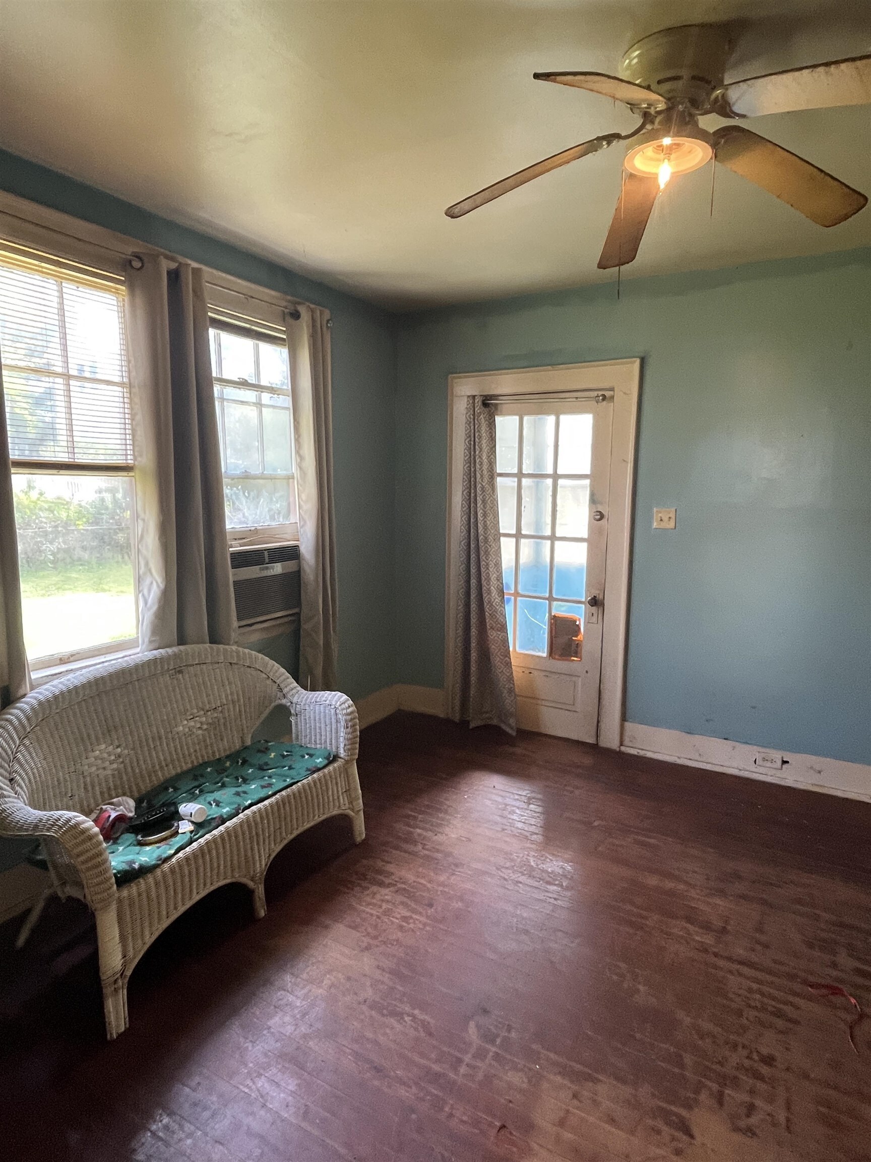 211 4th Street Mobile, AL 36611 - Photo 9 of 34 Bedroom featuring dark wood-type flooring and a ceiling fan